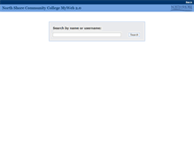 Tablet Screenshot of myweb.northshore.edu