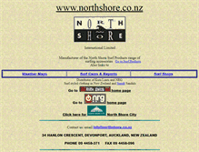 Tablet Screenshot of northshore.co.nz