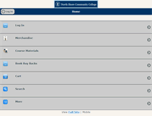Tablet Screenshot of bookstore.northshore.edu